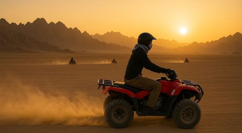 Safari en quad al atardecer en Marsa Alam con cena barbacoa